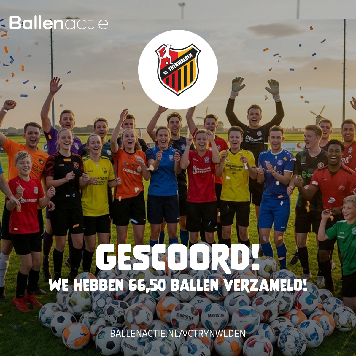 Succesvolle ballenactie