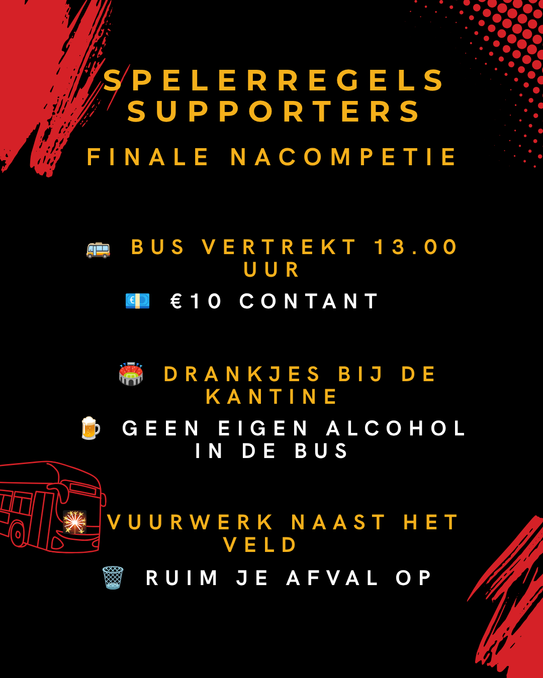 Spelregels Supporters