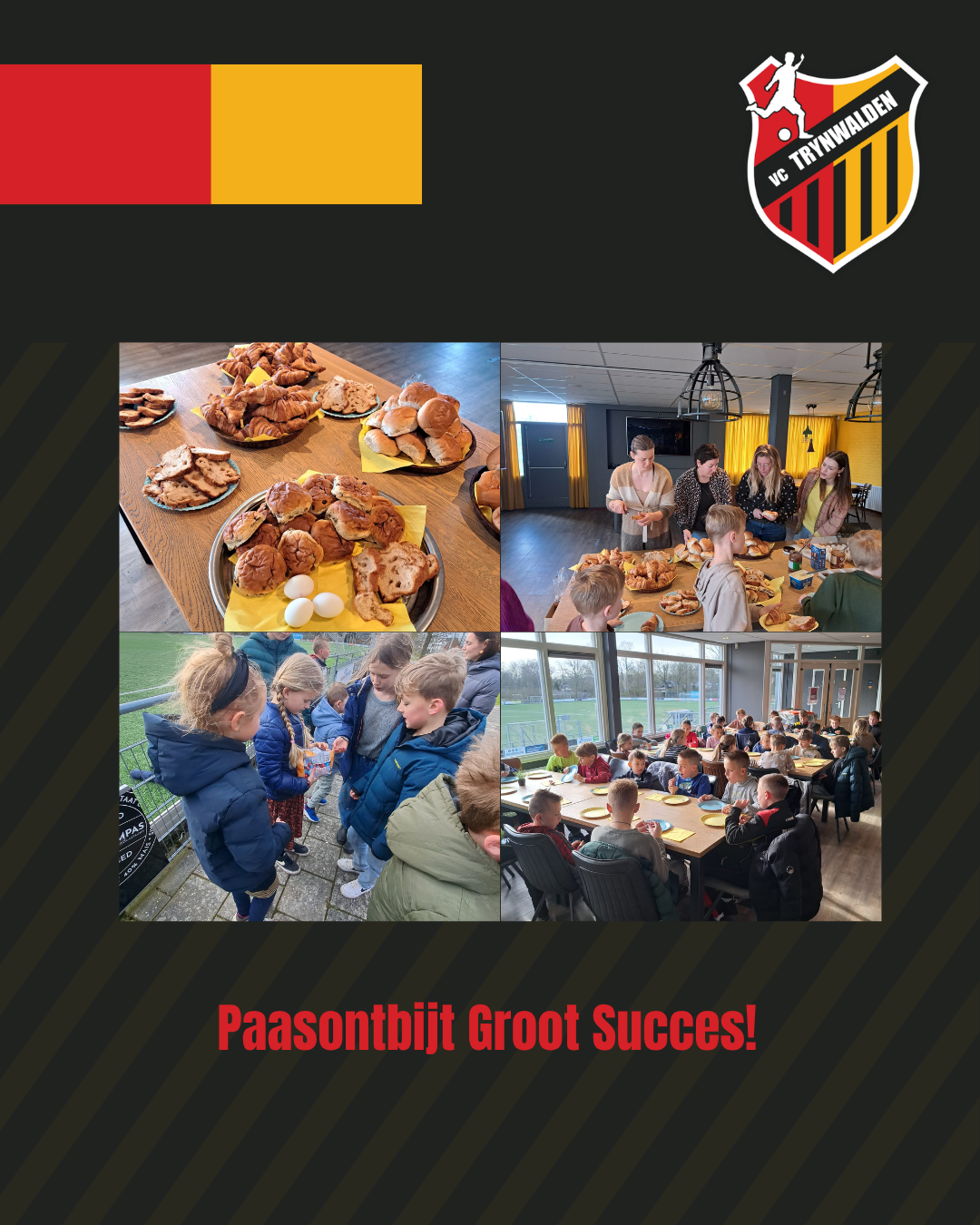 Geslaagd paasontbijt in de kantine!